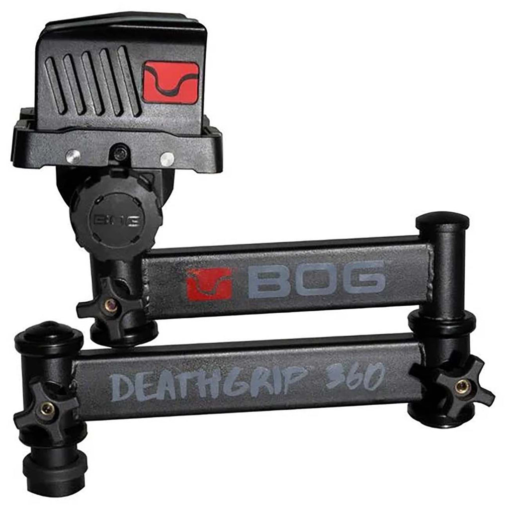 BOG DeathGrip 360 Chair with Lightweight Aluminum Construction, 4 Extendable Legs, DeathGrip Universal Gun Rest, 360 Adjustable Pivoting Seat, and Hands-Free Use During Hunting, Shooting, and Outdoors