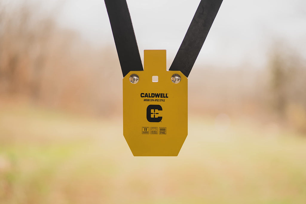 Caldwell High Caliber AR500 Steel Target 33% ISPC, 3/8" Thickness, Rifle Rated for Precision Shooting and Target Practice