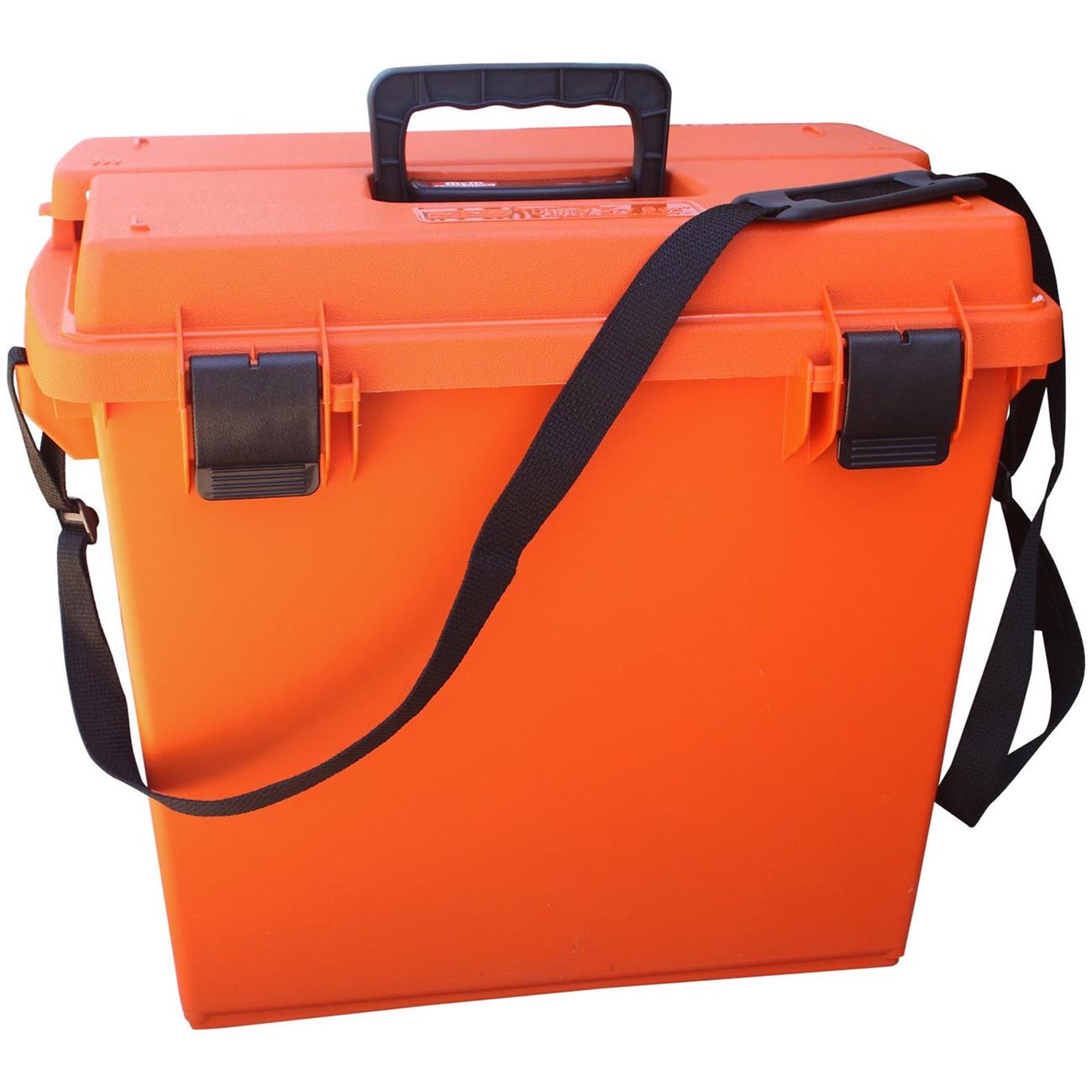 MTM SPUD7-35 Sportsmen's Plus Utility Dry Box, O-Ring Sealed, Nylon Shoulder Strap Included, USA Made, Orange