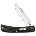 Case WR XX Pocket Knife Rough Black Synthetic Sod Buster Jr Item #18229 - (6137 SS) - Length Closed: 3 5/8 Inches
