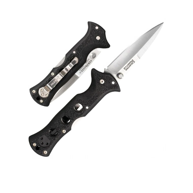 COLD STEEL Counter Point 2 3" Japanese AUS8A Razor-Sharp Blade 3.875" Griv-Ex Handle Narrow Blade Folding Knife w/Tri-Ad Locking Mechanism