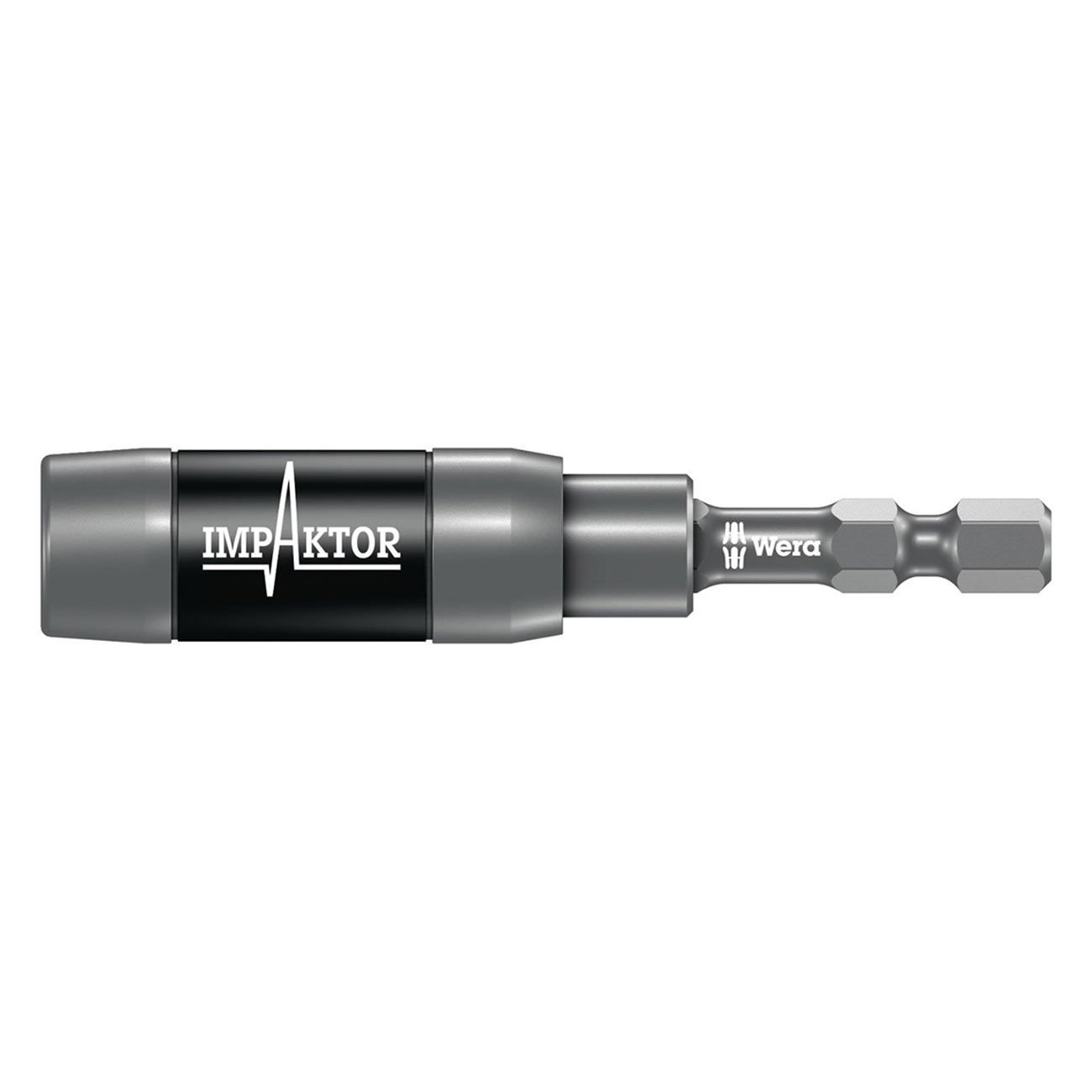 Wera 05073990001 1/4" Hex Drive Impaktor Bit Holder with Ringmagnet, Carded
