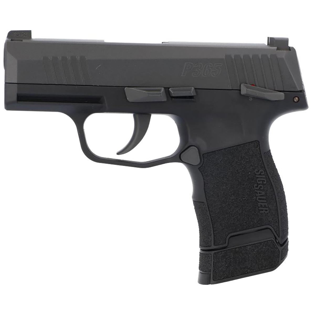 Sig Sauer P365 4.5mm Steel BB Cal. CO2-Powered Semi-Automatic Air Pistol - 20rd BB Magazine & Green High Visibility 3-Dot Fixed Sights Included