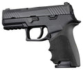 Hogue HandAll Beavertail Rubber Grip Sleeve for SIG SAUER P320 Compact P320C, Black - 17610