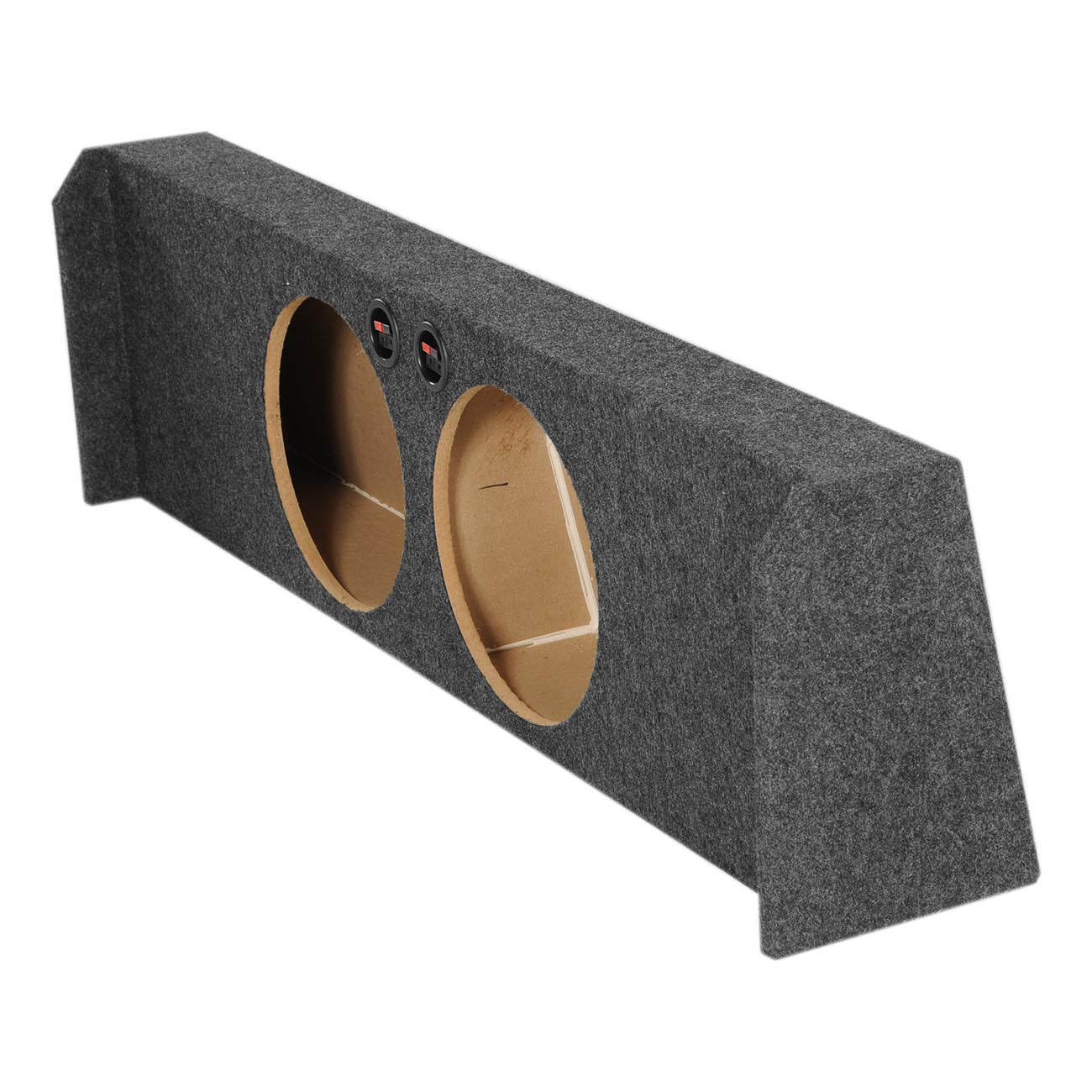 Q Power FORD102009DF Dual 10" Down Firing Subwoofer Enclosure Box for 2009-2016 Ford F-150 Super Crew Cab Trucks