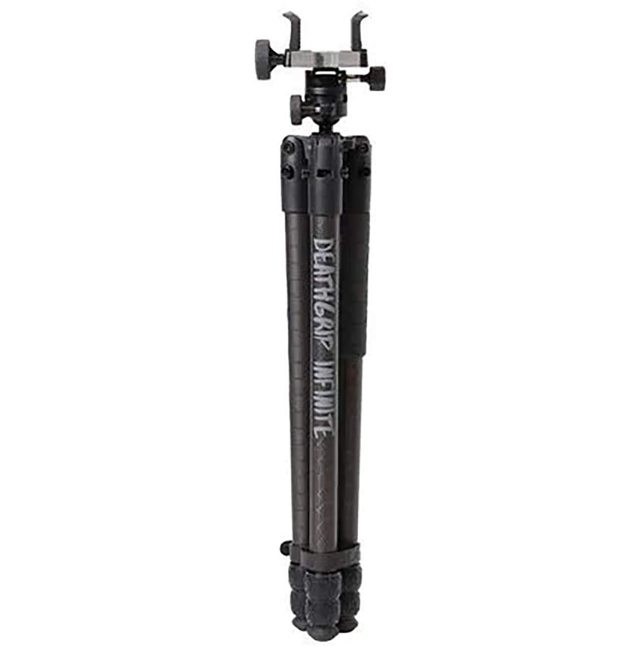 BOG DeathGrip Infinite Carbon Fiber Tripod with Heavy Duty Construction, 360 Degree Ball Head, Quick-Release Arca-Swiss Mount System, and Optics Plate for Hunting, Shooting, Glassing, and Outdoors