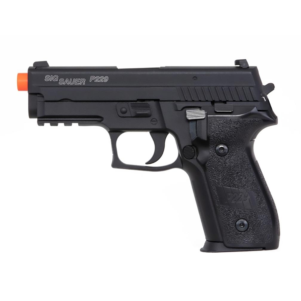 Sig Sauer ProForce P229 6mm BB Caliber 23 Round Metal Slide Green Gas Power System Airsoft Pistol with White Dot Sight