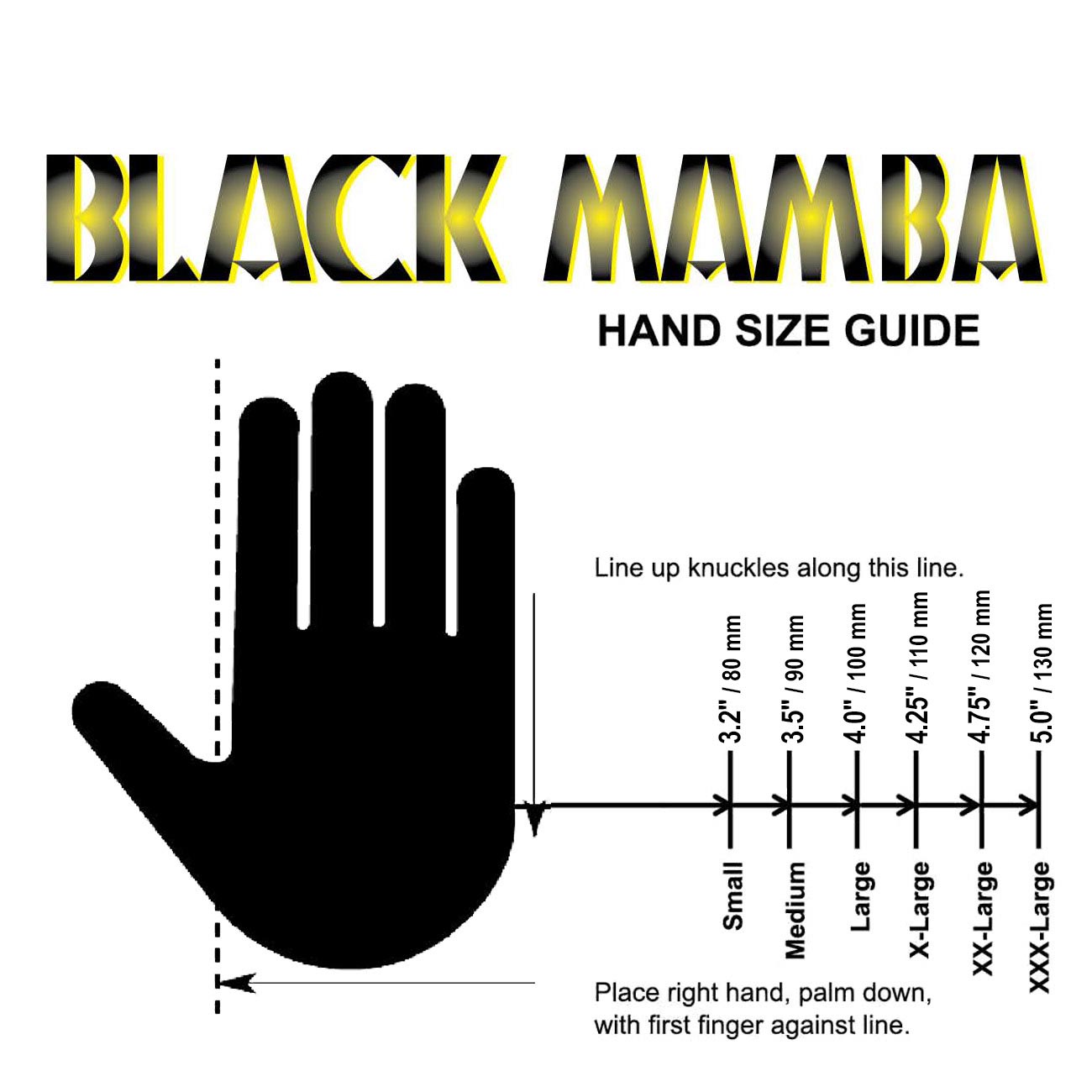 Black Mamba MAMBAGLOVESMALL Small Gloves