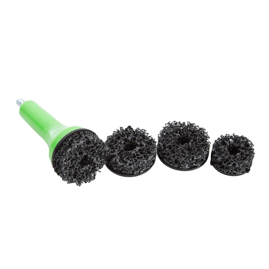 OEMTOOLS 24686 Brake Hub Resurfacing Kit, Brake Hub Cleaning Kit for Rust, Wheel Stud Cleaning Kit, Clean Lug Nuts on the Wheel Hub, Includes 4 Pads