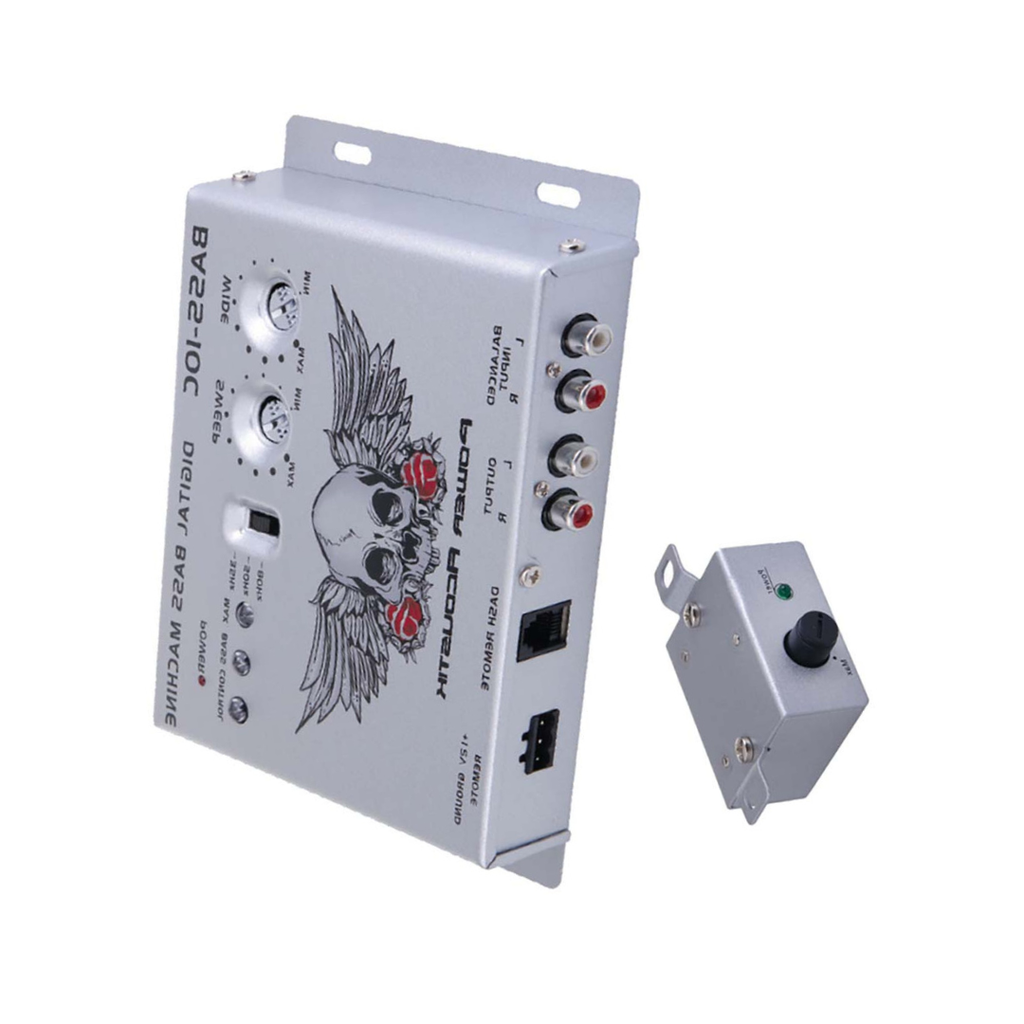 Power Acoustik BASS-10C Digital Bass Restoration Proccessor with Remote Output Control