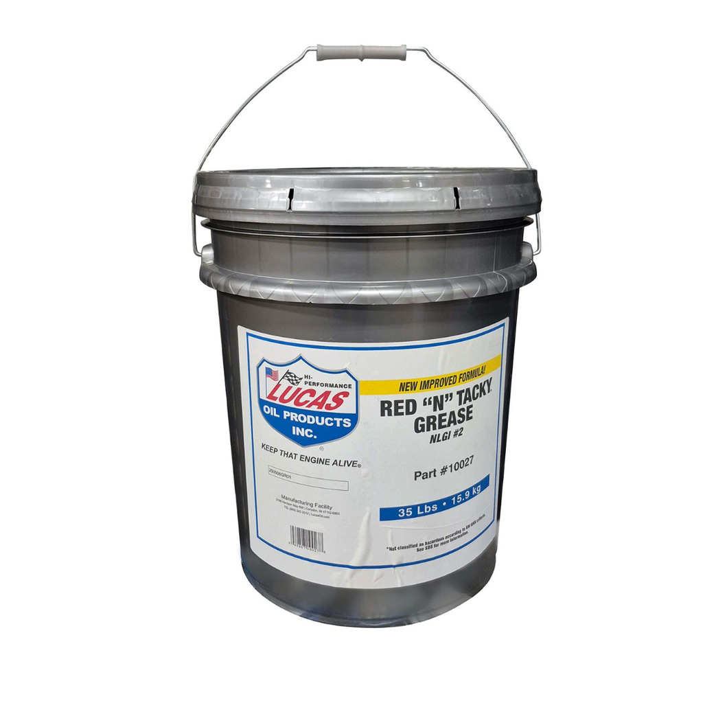 Lucas Oil 10027-Pk1 Red 'N' Tacky Grease 35 Lb