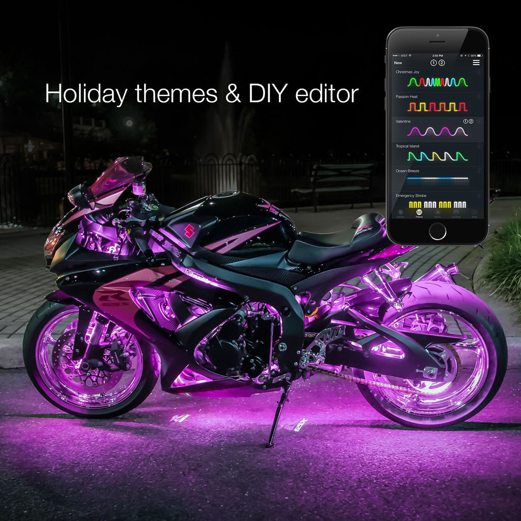 XK-GLOW XK-Chrome-KIT Bluetooth Upgrade Controller (Multi-Color RGB LED Xkchrome Smartphone App-Enabled,Universal for RGB LEDs for Car Truck Motorcycle Under Glow)
