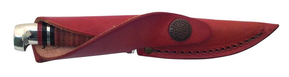 Case WR XX Pocket Knife Fixed Blade Polished Leather Item #379 - (M 3 Finn SS) - Length Closed: 6 1/2 Overall Inches