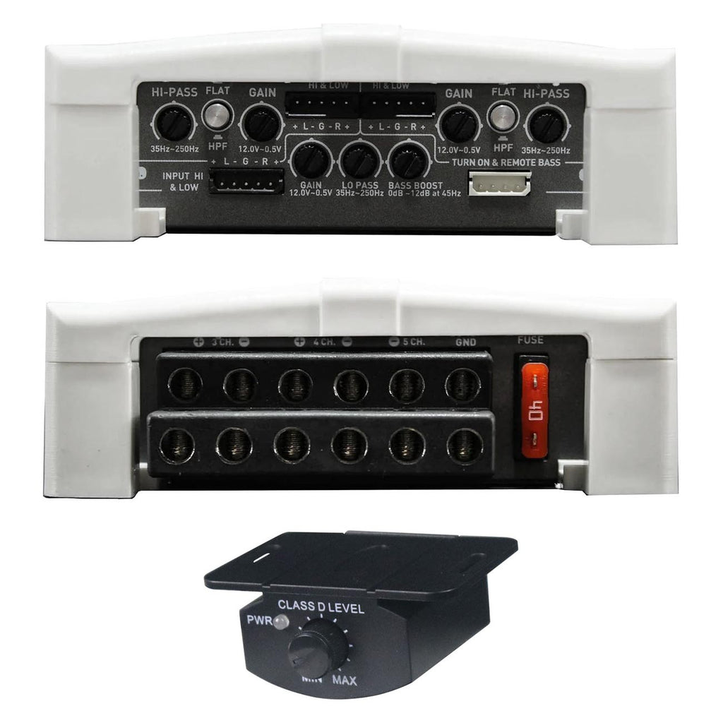 Power Acoustik MA5-2500D 2100W Class D 5 Channel Marine Amplifier