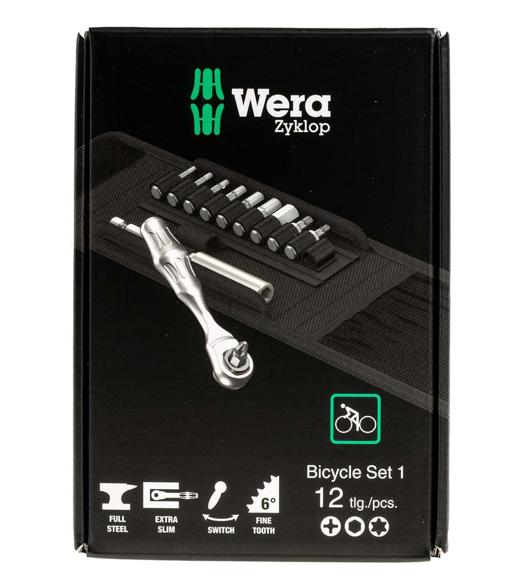 Wera 05004170001 1/4″ Drive Metric Tool Set for Bicycles & E-Bikes – 14-Piece