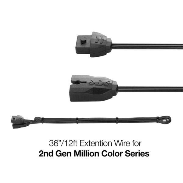 12" 4pin Extension Wire for XKchrome & 7 Color Series for Motorcycle ATV Snowmobile…