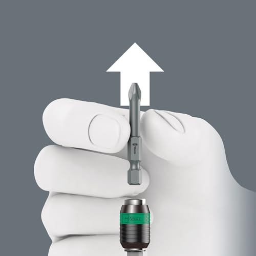 WERA - 5051040001 Kraftform Kompakt 60 Ra Ratchet Screwdriver & Long PZ, Ph, TX, Hex Bits, 051040