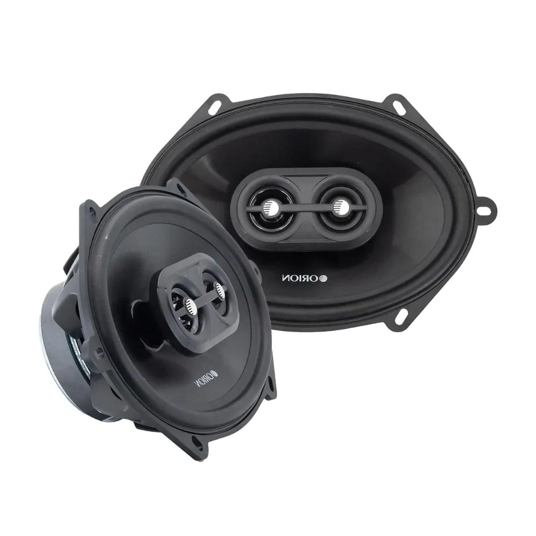 ORION Cobalt Series CB683 6x8” 3-Way Coaxial Car Speakers, 280W, 4 Ohms, Full Range, Enhanced Bass, Polypropylene Cone & Butyl Rubber Surround, Easy Install (Pair)
