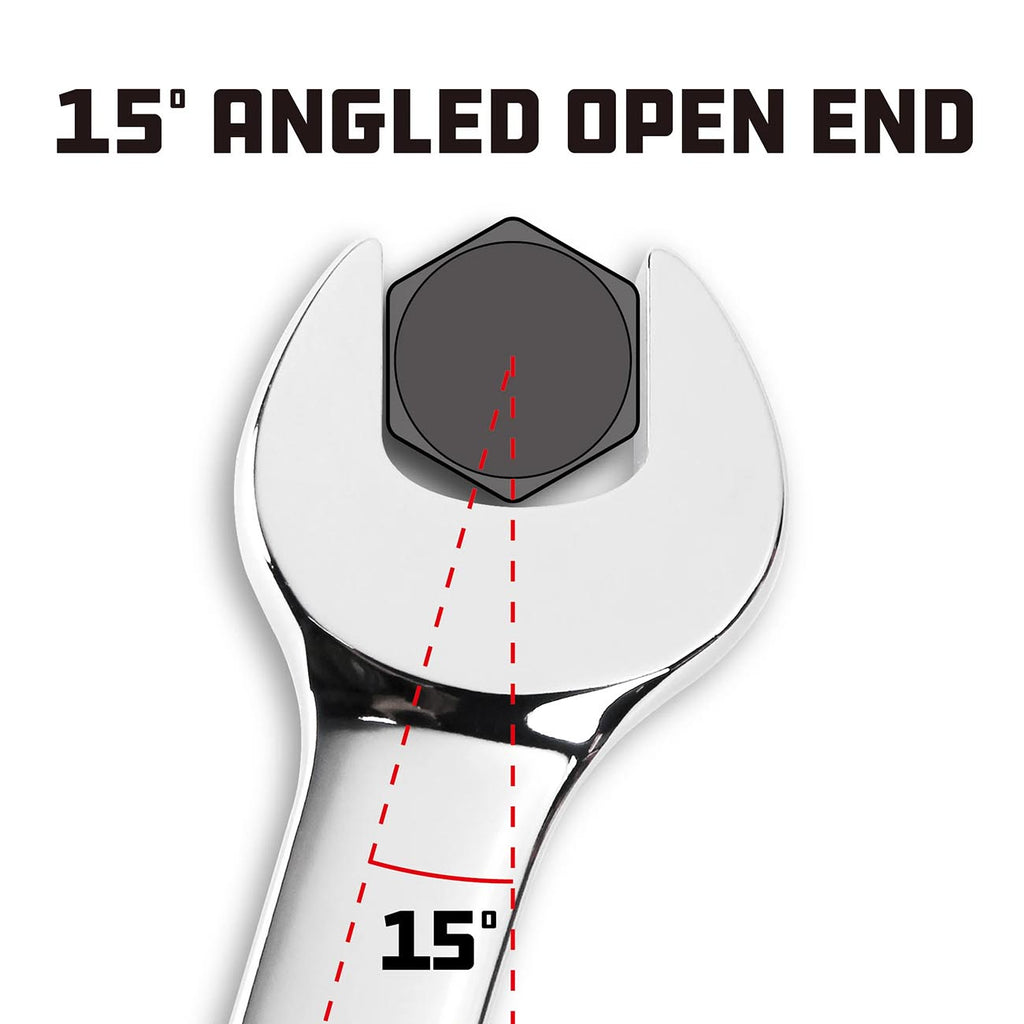 PowerBuilt 644115 11mm Metric Combination Wrench – Chrome Vanadium Fully Polished Finish