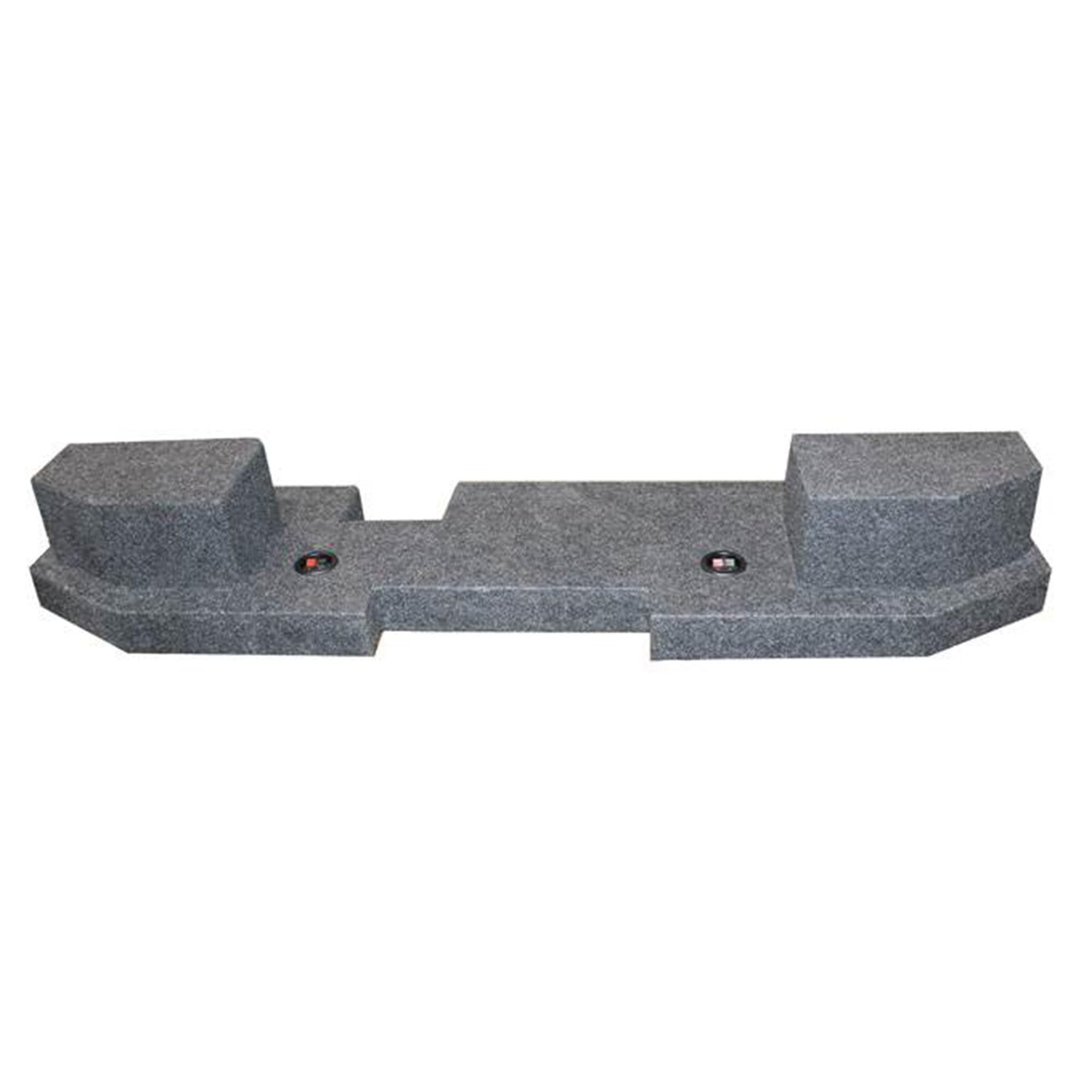 QPower BQDODGE104DR Dual 10″ Sealed Empty Woofer Enclosure – Under‑Seat Up‑Firing Sub Box for 2002–2018 Dodge/RAM Quad Cab Trucks