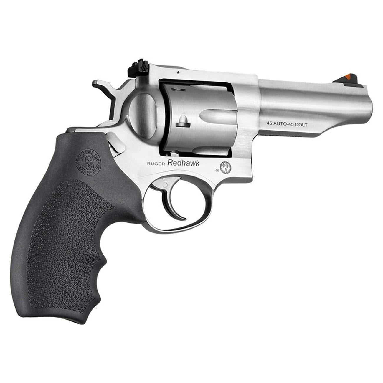 Hogue 86020 Ruger Redhawk Round Butt Rubber Grip , Black