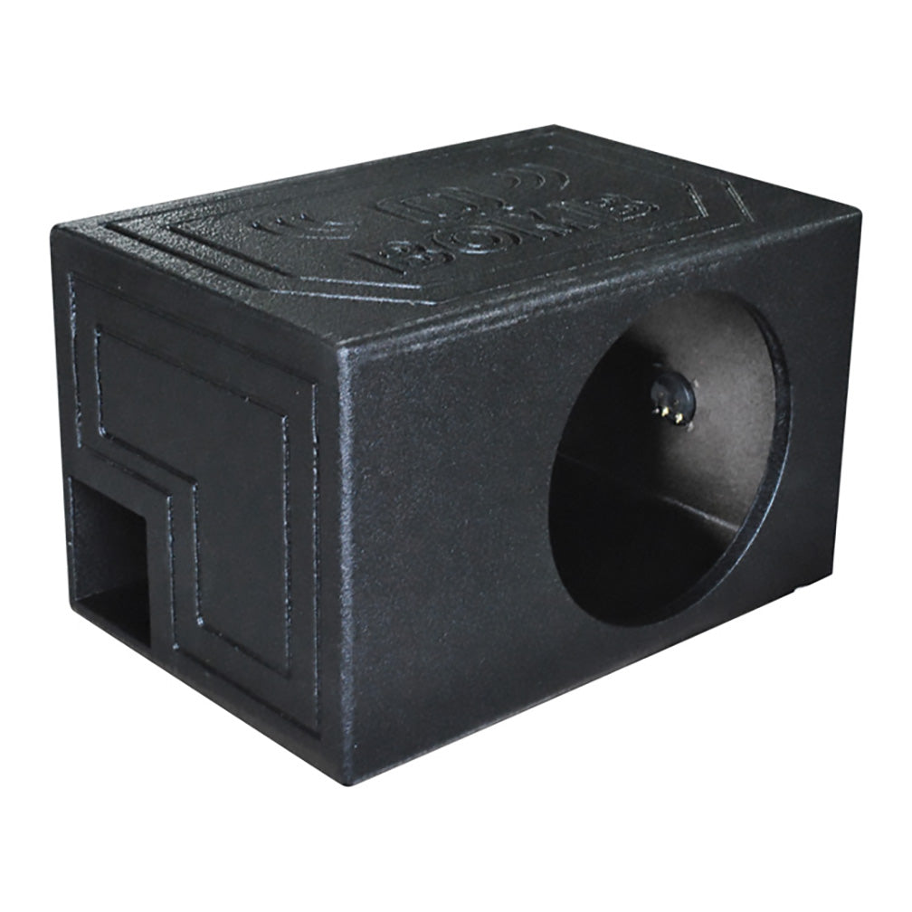 Q Power Single 12" Vented Ported Car Subwoofer Sub Box Enclosure, QBOMB12VL - Single Cab Bass Woofer Speaker Box System for Vehicle or Truck Audio