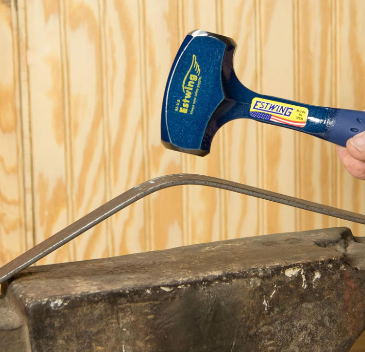 Estwing - B34LB Drilling/Crack Hammer - 4-Pound Sledge with Forged Steel Construction & Shock Reduction Grip - B3-4LB