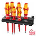 Wera - 5006145001 Kraftform Plus 160i/6 Insulated Professional Screwdriver Set, 6-Piece