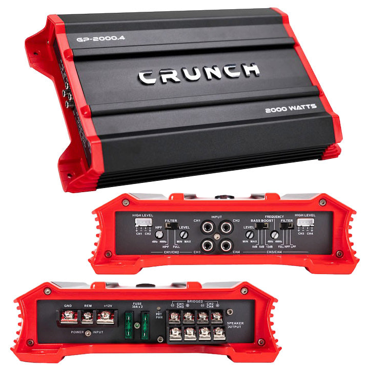 Crunch 4 GP20004 Channel Amplifier, 2000 Watts