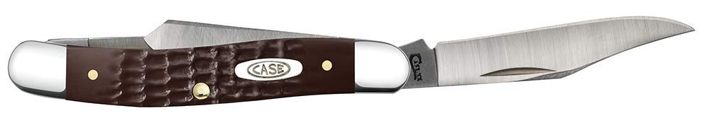Case WR XX Pocket Knife Brown Synthetic Medium Stockman Item #217 - (63087 SS) - Length Closed: 3 3/8 Inches
