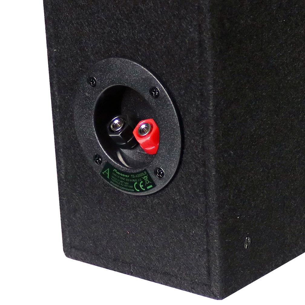 Pioneer A-Series TS-A2500LB 10” Subwoofer – 1200W Max, Pre-Loaded Shallow-Mount Design, Deep Bass in Tight Spaces, Easy Installation, Enclosure Included