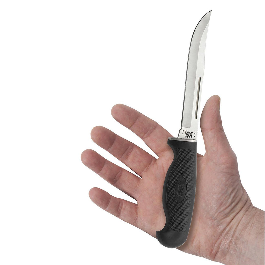 Case Knives 0583 Lightweight Utility Hunter Fixed Blade Knife – 5” Blade, Synthetic Handle, Ballistic Nylon Sheath, Outdoor Hunting Knife