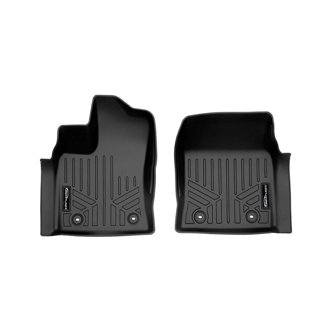 SMARTLINER SA0593B0593 Floor Liners Front & 2nd Row for 2022–2025 Toyota Tundra CrewMax Cab – All Weather Custom Fit, Black