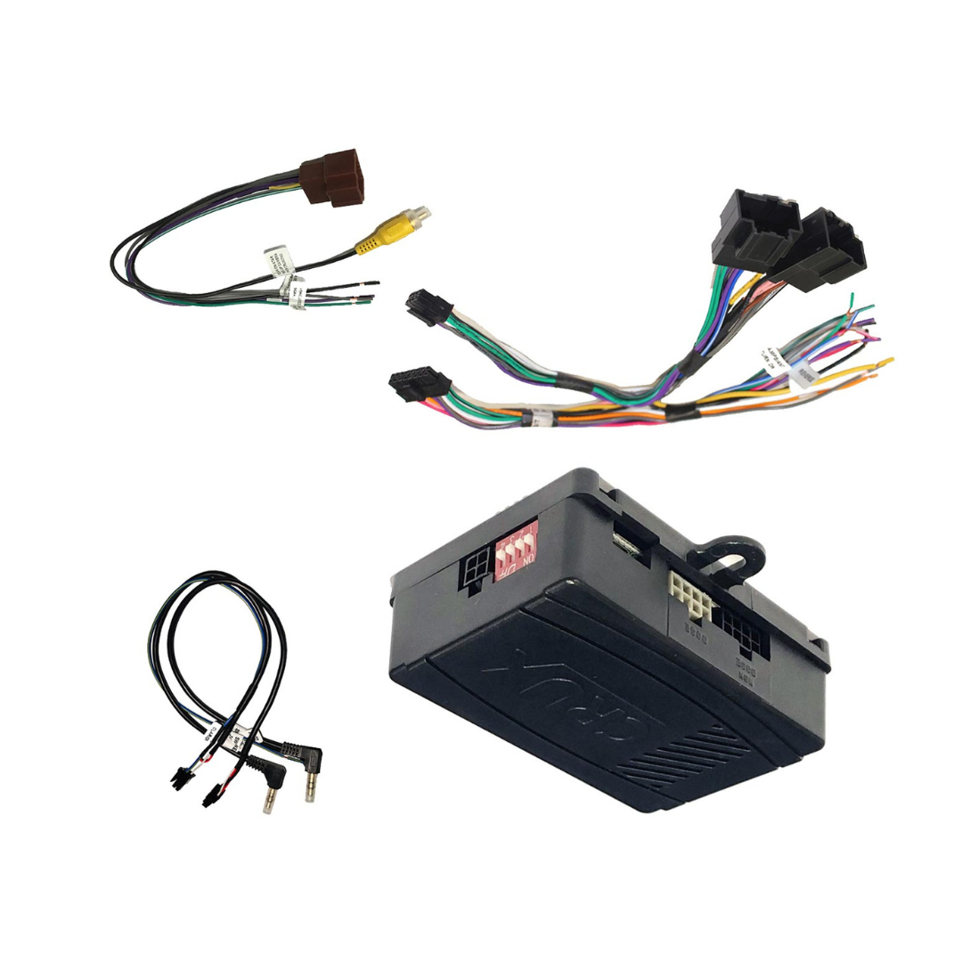 CRUX SWRGM-49 radio replacement interface retains Steering Wheel Control functionality and factory Chime feature on select GM LAN 29Bit vehicles with Bose Amplified & Non-Amplified Systems (2006-2015)