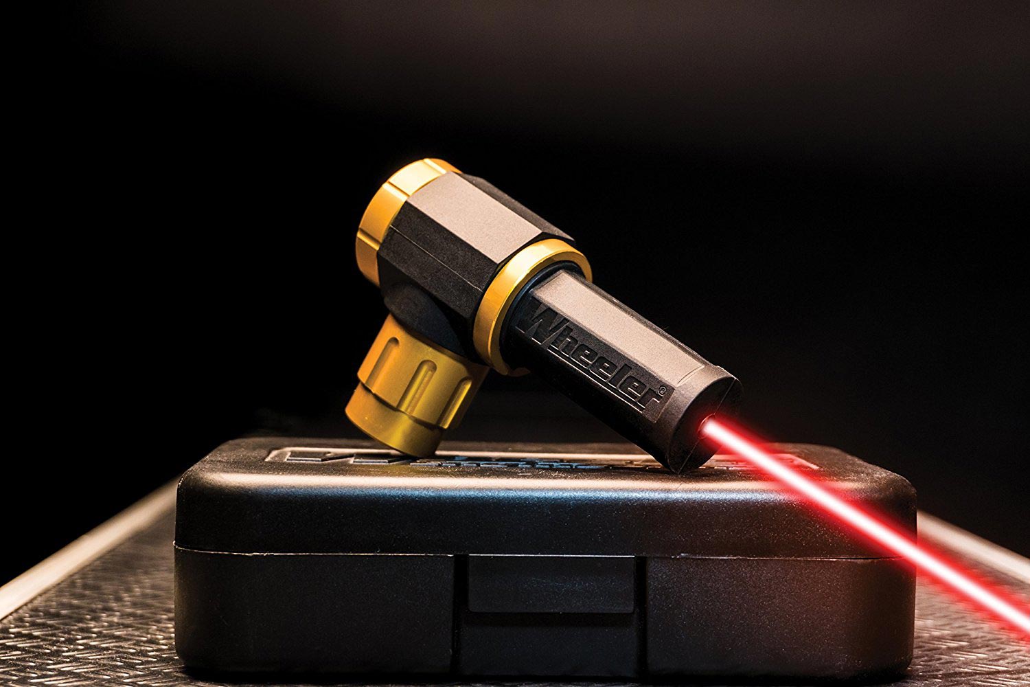 Wheeler Professional Laser Bore Sighter with Magnetic Connection, Multiple Caliber Usage and Storage Case for Scope Mounting, Gunsmithing and Maintenance