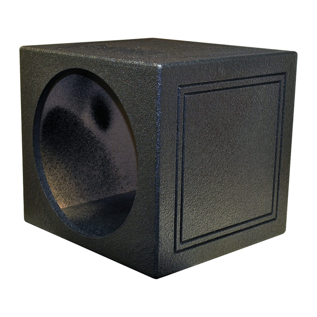 Qpower QBOMB15SSINGLE Single 15 Sealed Woofer Enclosure Withh Bed Liner Spray
