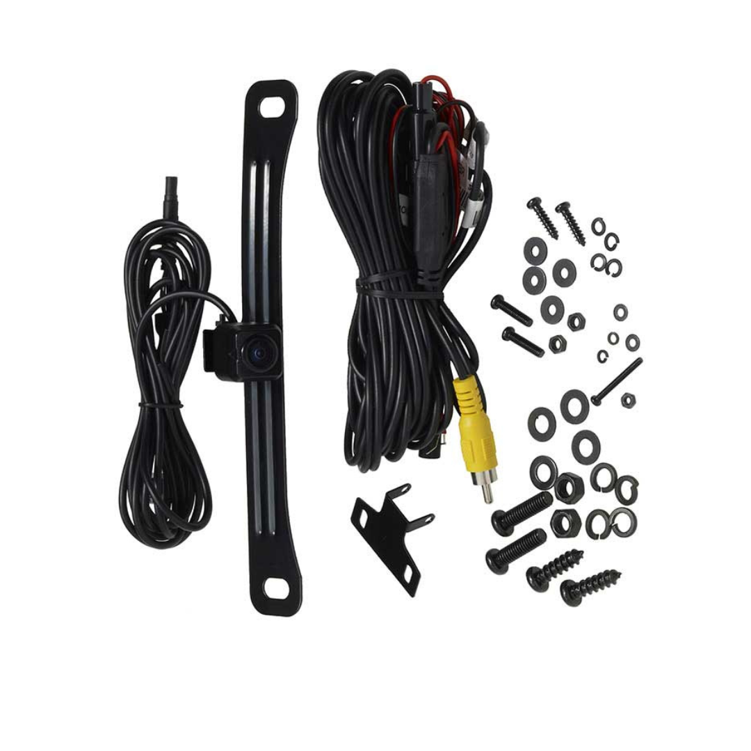 Audiovox ACA800 License Plate Frame Rearview Camera – Backup Camera with Parking Lines & Dual Mount, IP67 Waterproof