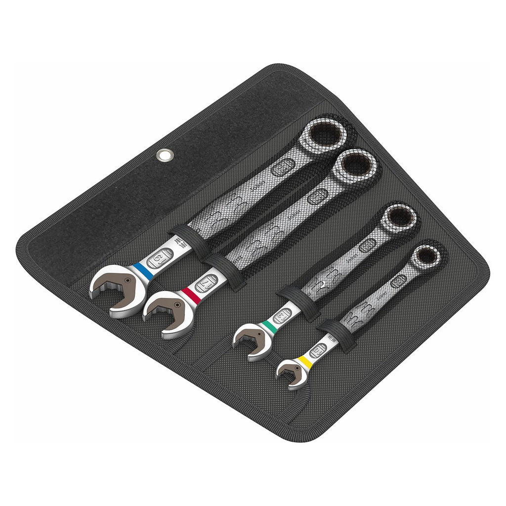 Wera 05073290001 Metric Ratcheting Combination Wrenches (4-Piece)