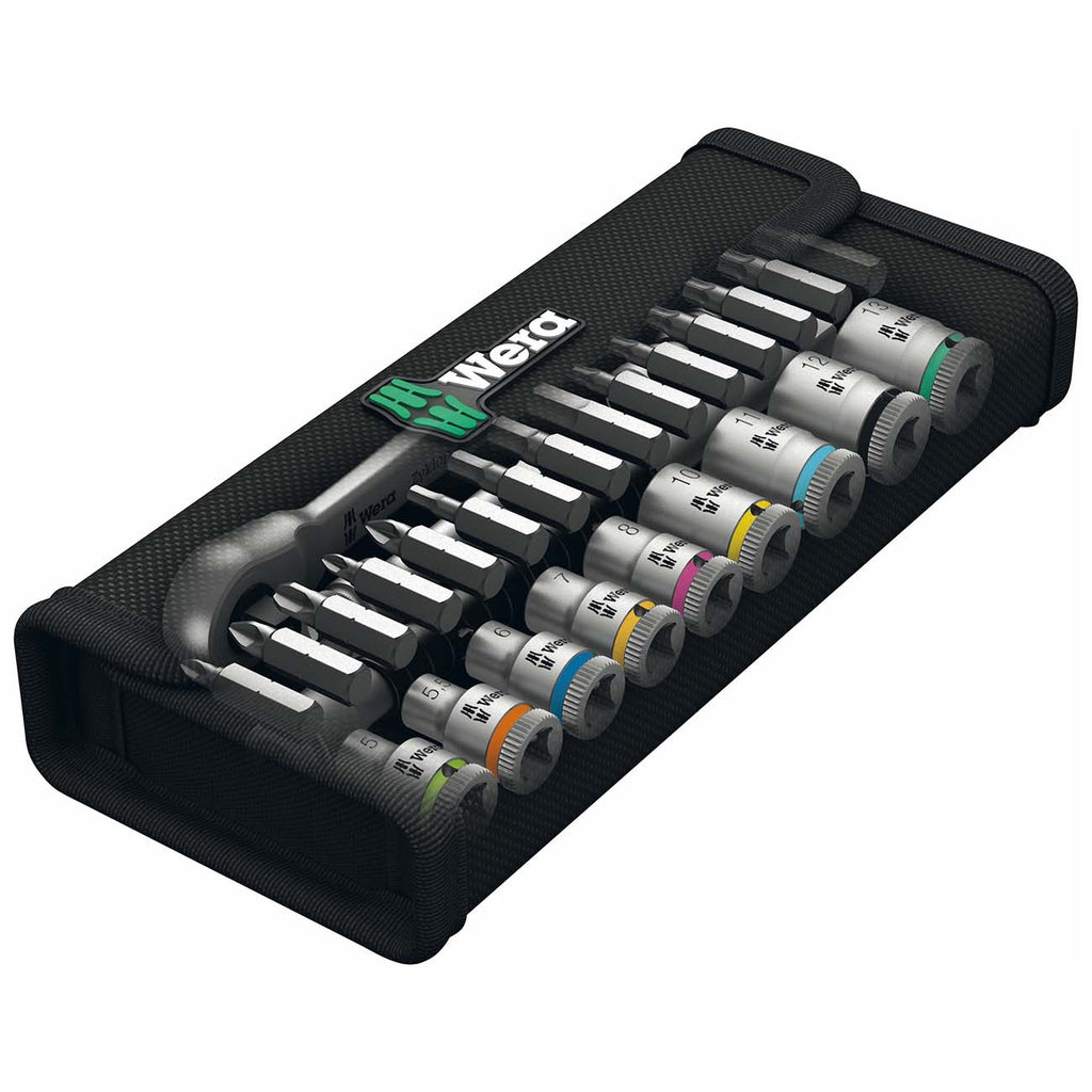 Wera 05004018001 1/4” Drive Switch Ratchet Metric Socket Set – 28-Piece Precision Tool Kit