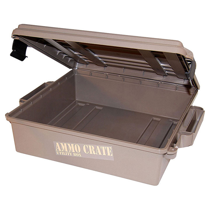 MTM ACR5-72 Ammo Crate Utility Box, Ammo, survival or hunting gear storage, O-Ring seal for water resistant dry storage, Double padlock tapped for security, Carries 85lbs of gear