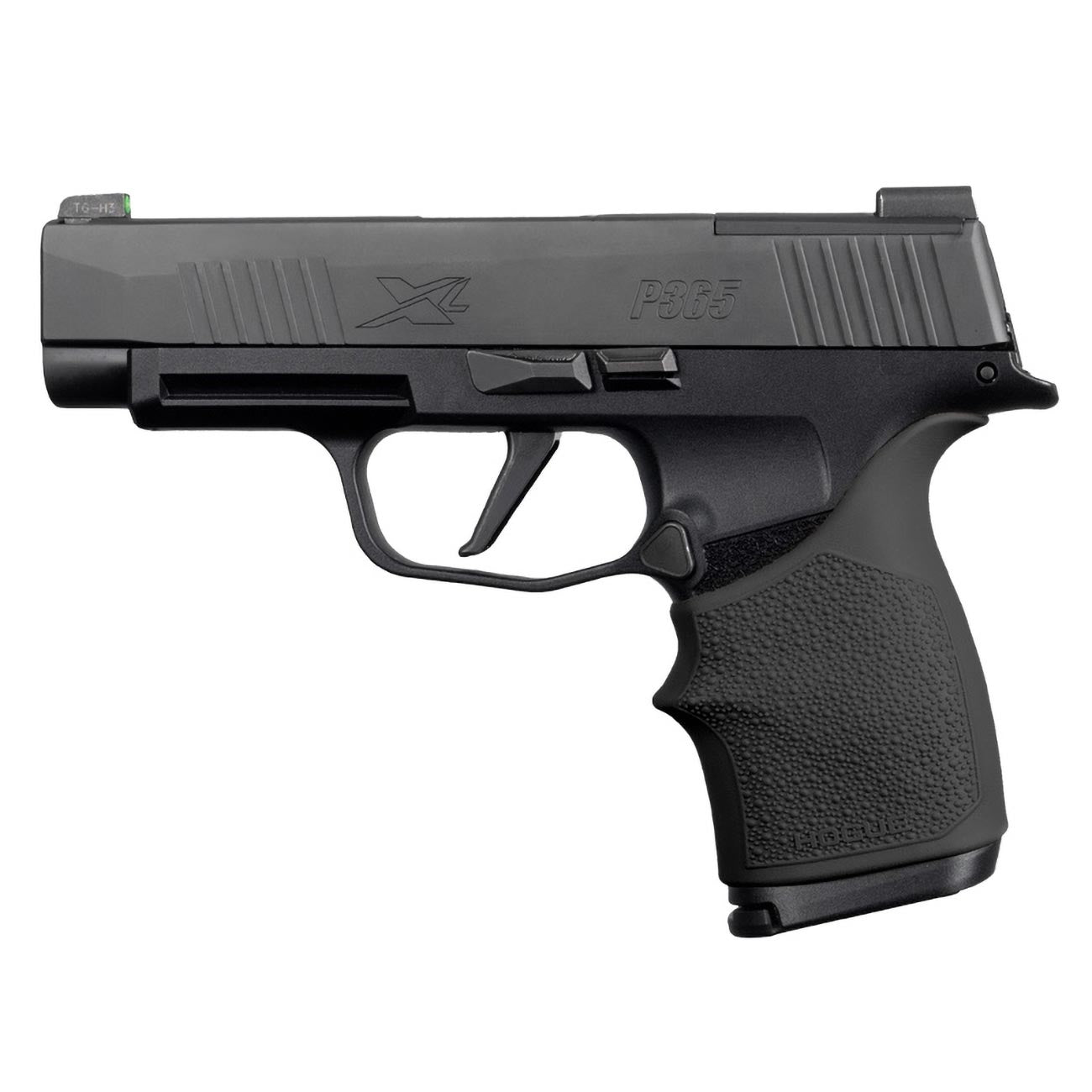 Hogue HandAll Beavertail Rubber Grip Sleeve for SIG SAUER P365X & P365XL, Black - 18710