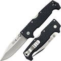 Cold Steel SR1 Lite 8Cr14MoV Steel 4" Clip Point Blade Griv-Ex Handle Folding Knife with Tri-Ad Locking Mechanism, Boxed