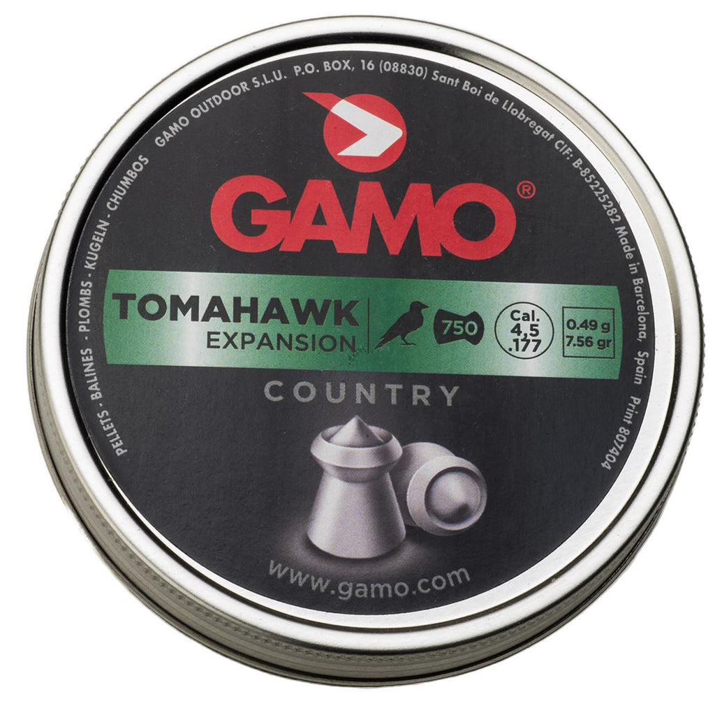Gamo Tomahawk .177 Cal, 7.8 Grains, Hollow Point, 750ct