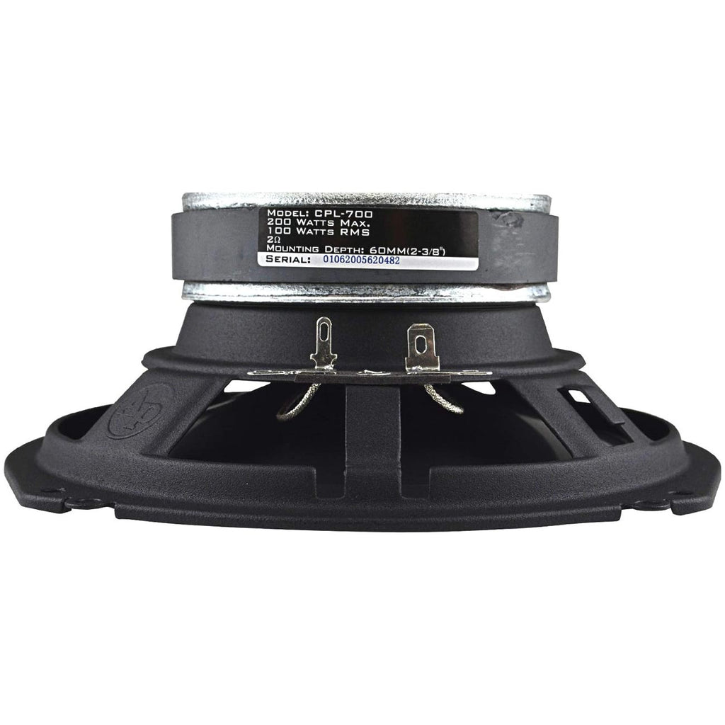 Audiopipe CPL700 7.75 x 15.75 x 3.25 in Shallow Mount 7A Low Mid Frequency Speaker - Set of 2