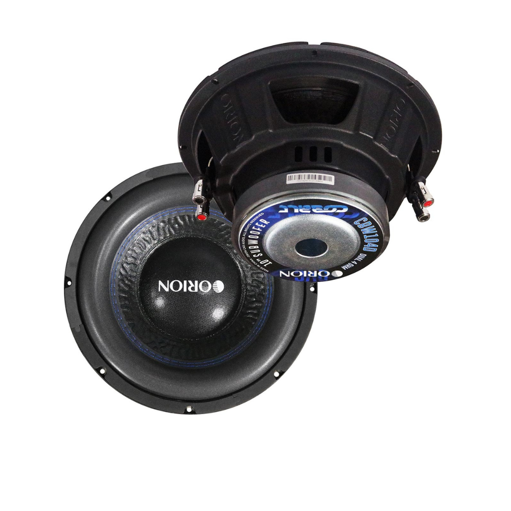 ORION CBW104D Cobalt Series 10” Car Subwoofer, 1200W Max, 300W RMS, Dual 4 Ohm, 2” OFC Voice Coil, UV-Coated Cone, Foam Surround – Reliable Subwoofer for Car Audio Systems & Sub Boxes