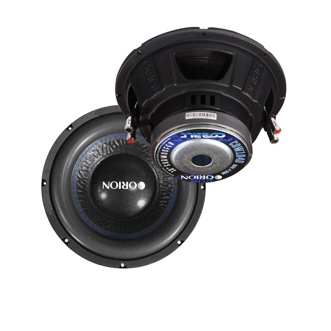 ORION CBW104D Cobalt Series 10” Car Subwoofer, 1200W Max, 300W RMS, Dual 4 Ohm, 2” OFC Voice Coil, UV-Coated Cone, Foam Surround – Reliable Subwoofer for Car Audio Systems & Sub Boxes