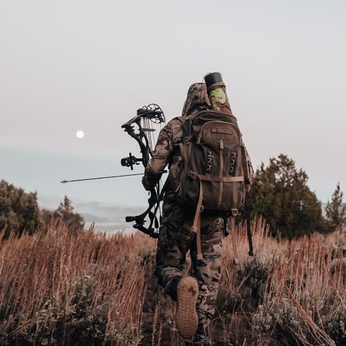 BOG Day Pack Bag with Detachable Carry Boot and Rain Cover, Lightweight Ripstop, Heavy-Duty, Large Capacity, For Hunting, Outdoors, EDC