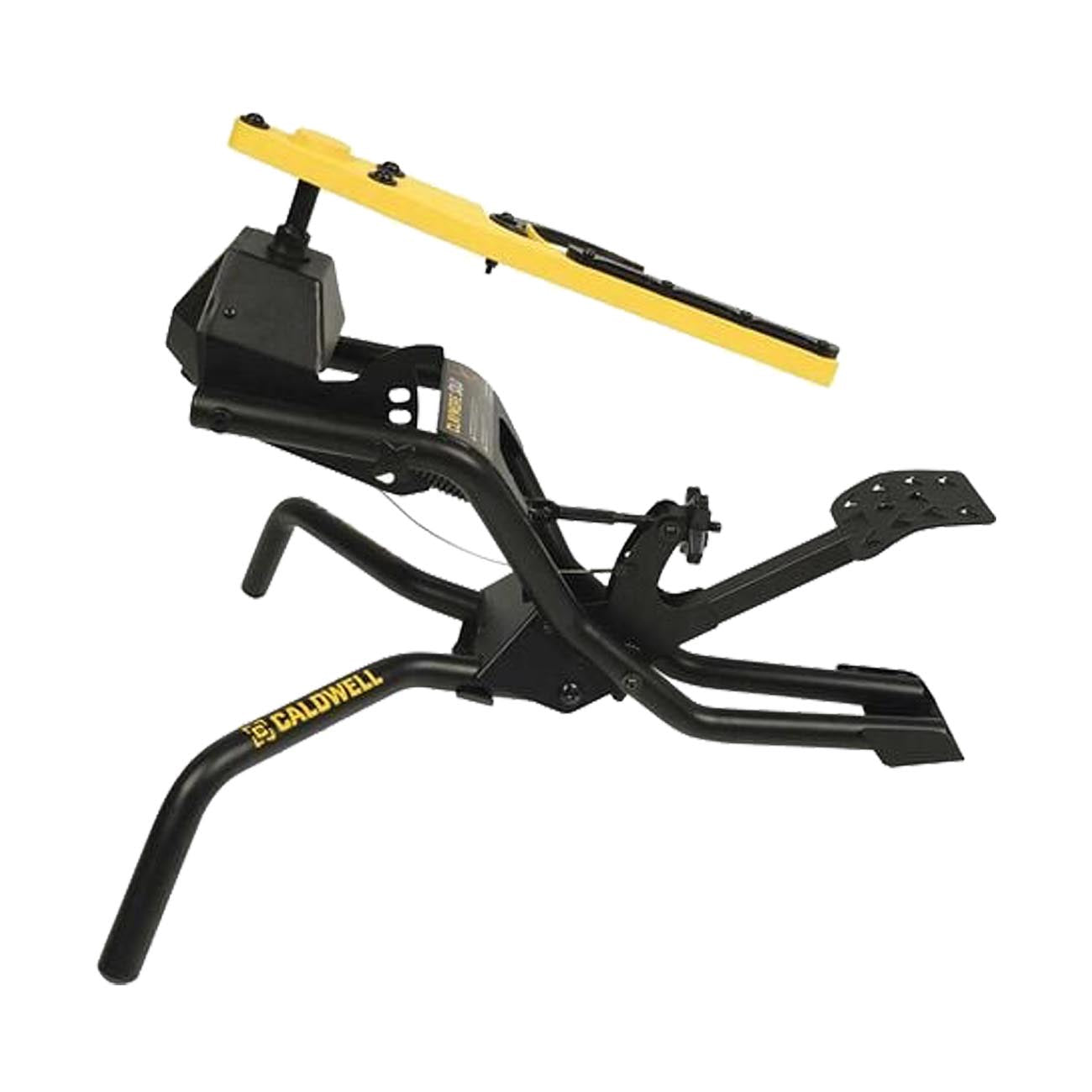 Caldwell Claymore Solo Clay Thrower with Foot Pedal, Angle Adjustment, and Auto Resetting Arm for Clay Shooting, Shooting Sports, Hunting