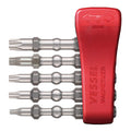 VESSEL Impact Ball Torsion Bits Assort X50 5PC with MAG Charge Holder (T10/T15/T20/T25/T30) (IBMG50K002)