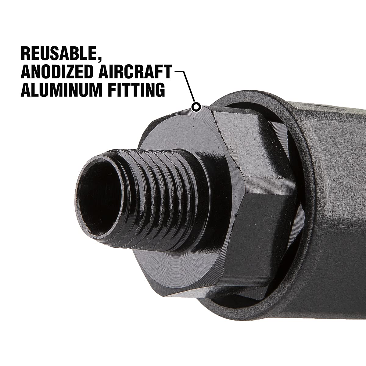 Flexzilla Pro Air Hose Reusable Fitting with Swivel, 1/4 in. - RP900250S